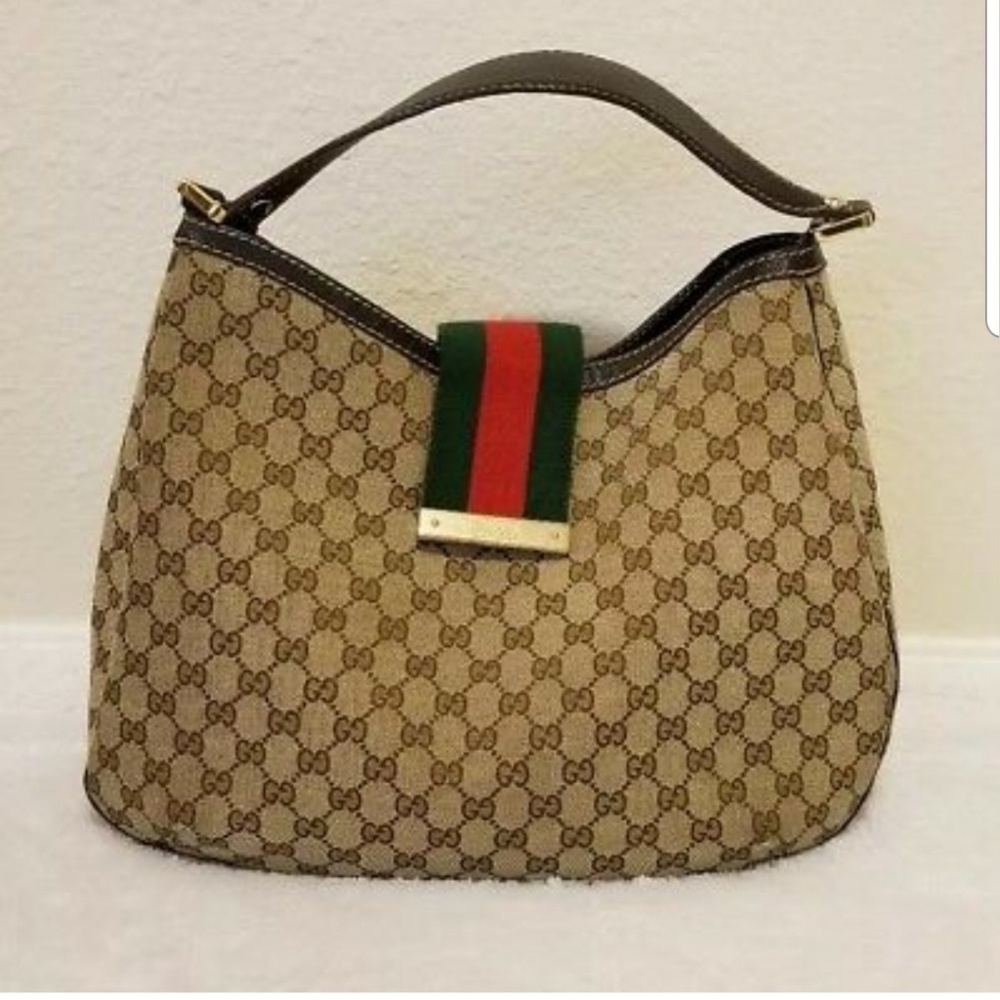 Gucci canvas hobo